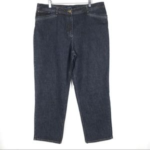 Jones New York Tapered Leg Jeans Size 16 Blue